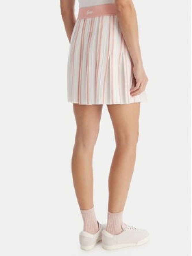 Guess Spódnica plisowana V5GD00 Z3D60 Biały Regular Fit