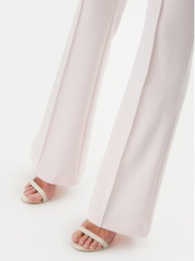 Guess Spodnie materiałowe W4YB01KCBO2 Różowy Flare Fit