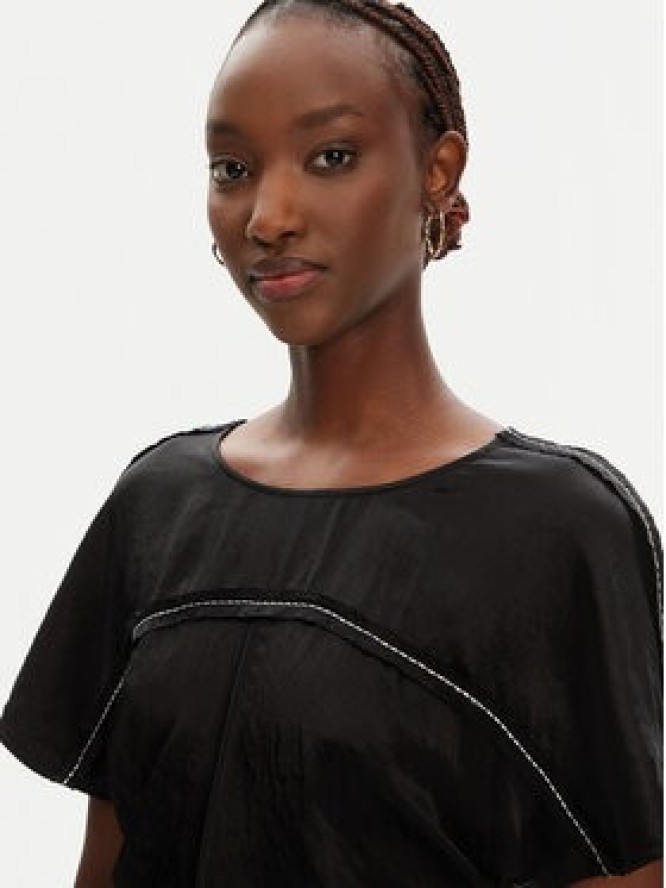 PINKO Bluzka 104596 A2BU Czarny Regular Fit