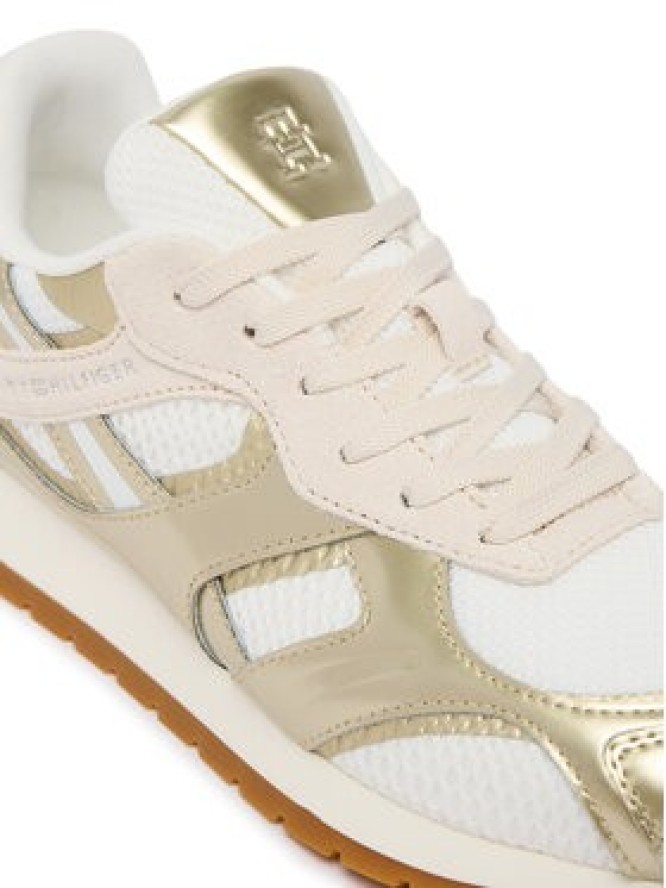 Tommy Hilfiger Sneakersy Th Chic Metallic Retro Runner FW0FW09191 Złoty