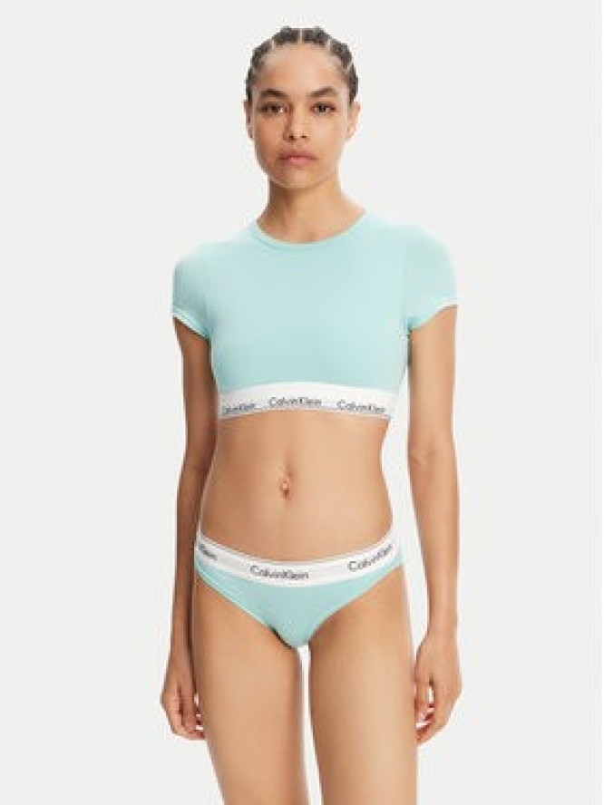 Calvin Klein Underwear T-Shirt LV00QF7213 Zielony Slim Fit