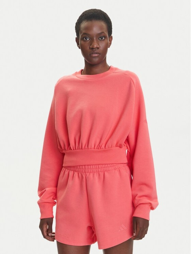 adidas Bluza ALL SZN Soft Lux KD9772 Koralowy Loose Fit