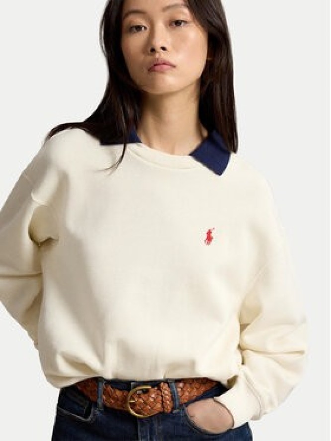 Polo Ralph Lauren Bluza 211B17785002 Kremowy Relaxed Fit