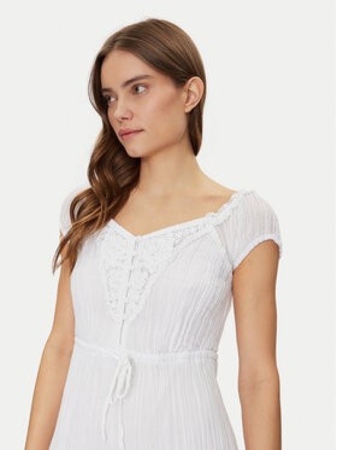 Guess Sukienka letnia W5GK0A WE340 Biały Regular Fit