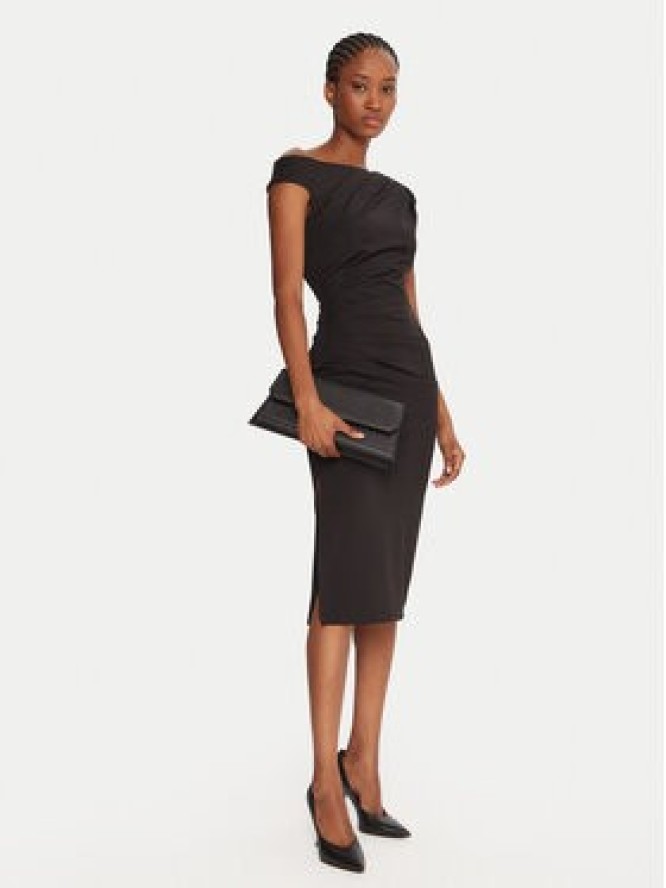 Rinascimento Sukienka koktajlowa CFC0125334003 Czarny Slim Fit
