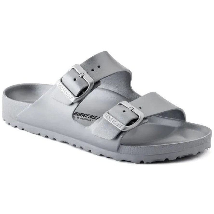 Birkenstock Arizona EVA Metallic Silver Klapki damskie