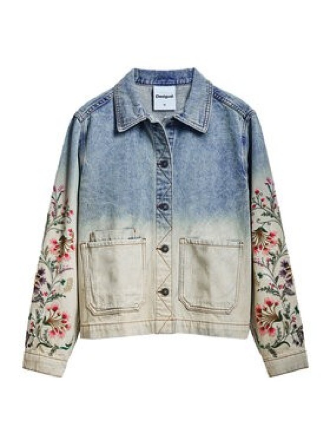 Desigual Kurtka jeansowa Houston 25SWED06 Niebieski Regular Fit