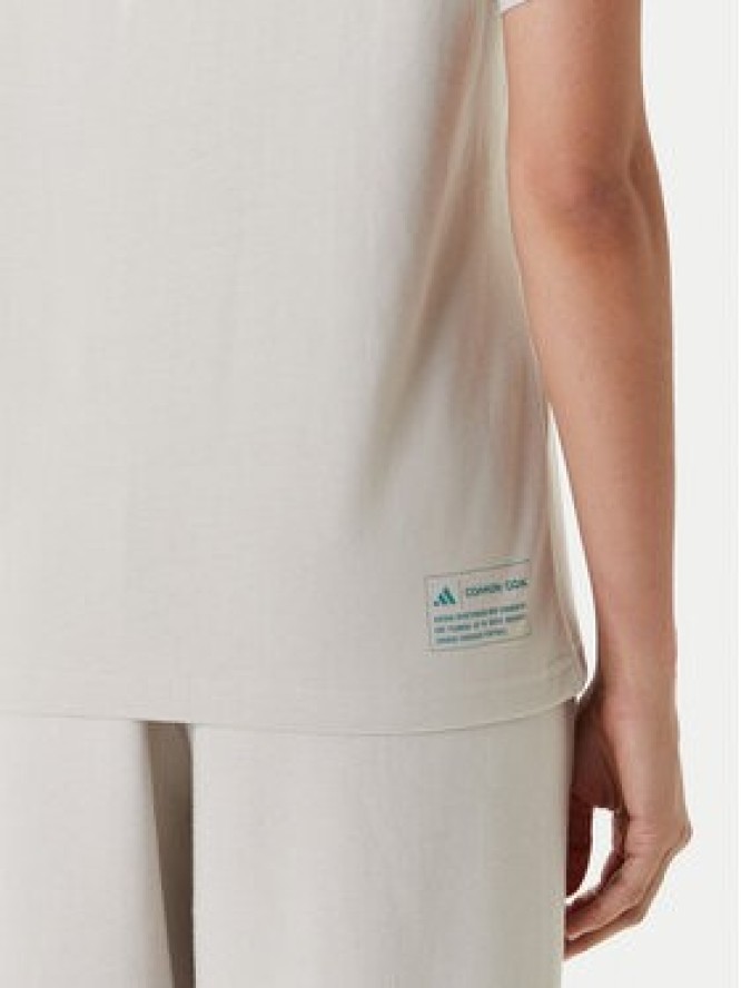 adidas T-Shirt House of Tiro Graphic JM4358 Beżowy Regular Fit