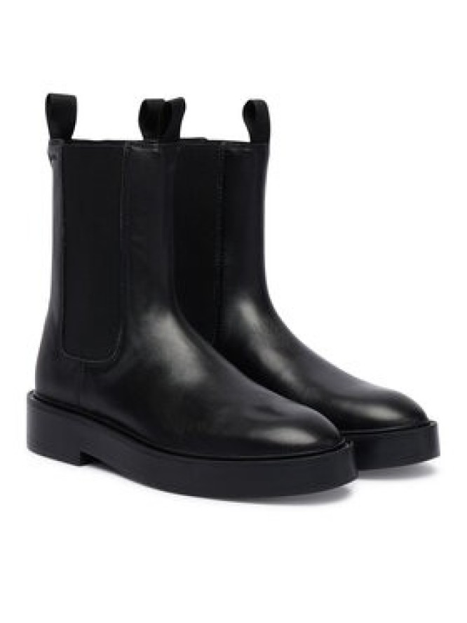 Calvin Klein Sztyblety Convate Welt Chelsea Lth YW0YW01905 Czarny