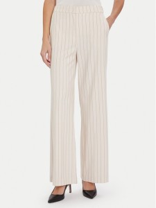 Maryley Spodnie materiałowe 25IB598/M17/35PA Écru Regular Fit