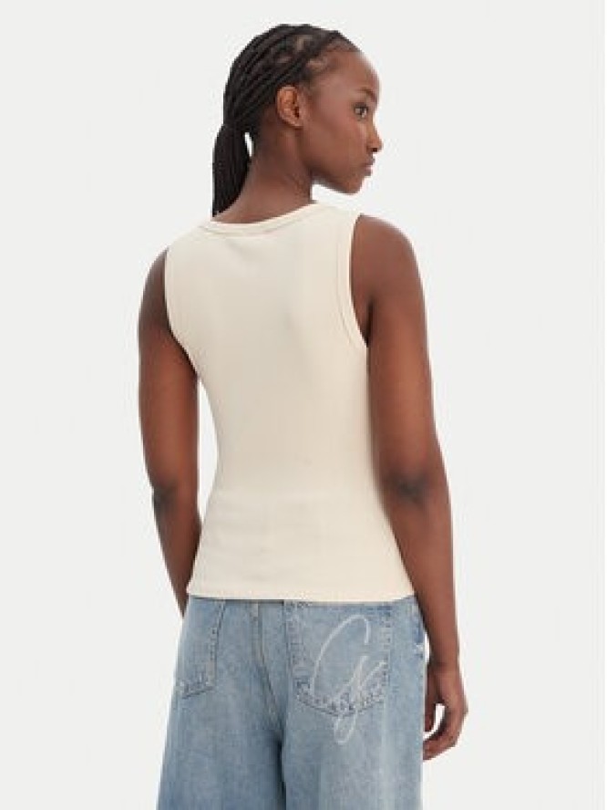 Guess Top W6GP22 K2954 Beżowy Regular Fit