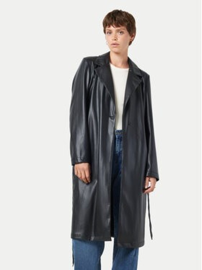 Noisy May Płaszcz przejściowy Cora 27028634 Czarny Regular Fit