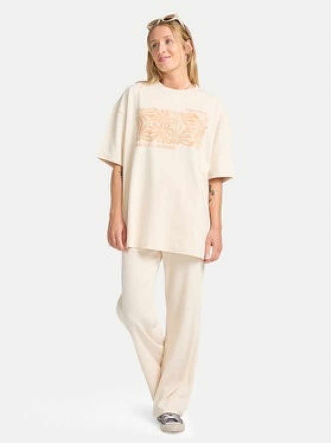 Billabong T-Shirt Wander Across EBJZT00483 Beżowy Loose Fit