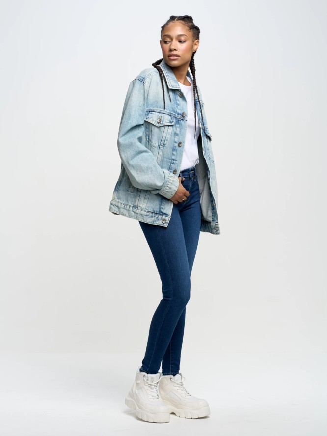 Jeansy damskie push up niebieskie Amela 359