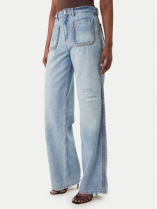 Just Cavalli Jeansy 80PAB5T3 CDWCD Niebieski Straight Fit