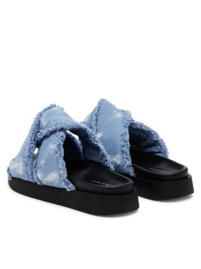 Inuikii Klapki Soft Crossed Jeans 70104-142 Błękitny