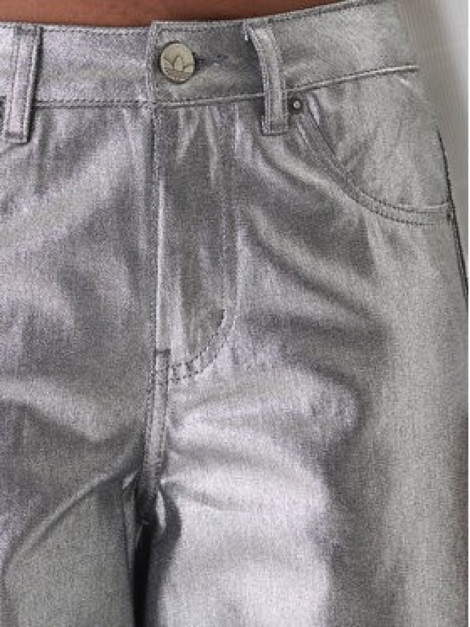 adidas Jeansy Firebird KD2922 Srebrny Loose Fit