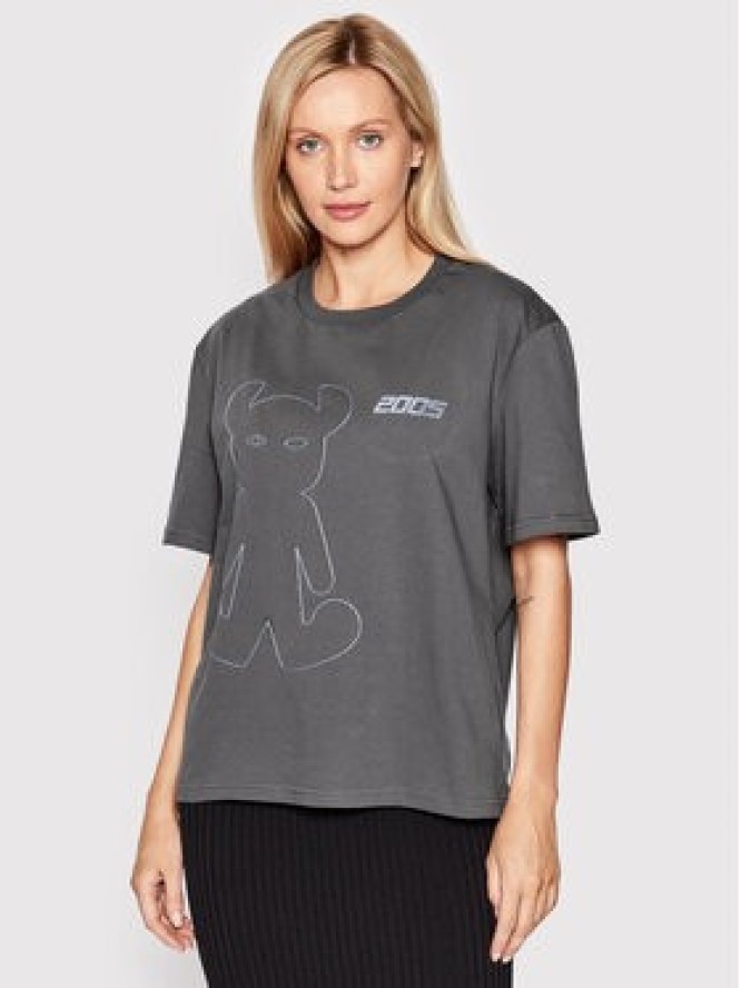 2005 T-Shirt Unisex Horned Szary Relaxed Fit