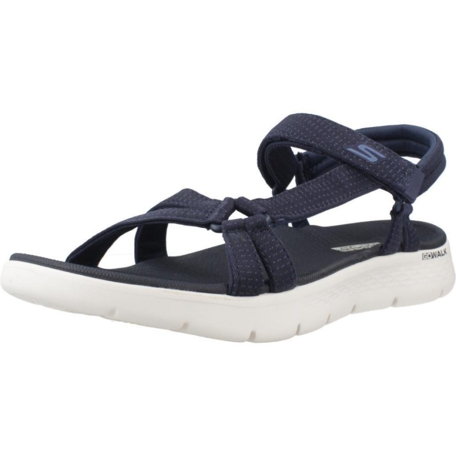 Sandały SKECHERS GO WALK FLEX SANDAL Niebieski