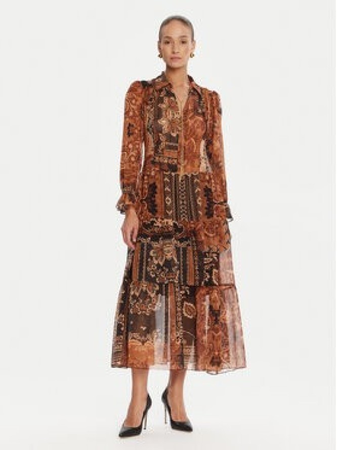 Rinascimento Sukienka koktajlowa CFC0125465003 Brązowy Regular Fit