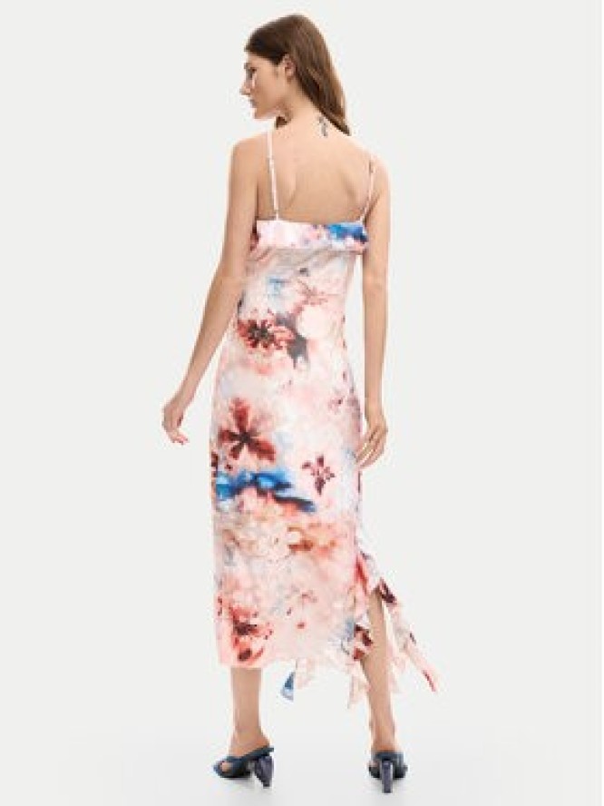 Desigual Sukienka letnia Mallo 26SWVK35 Różowy Slim Fit