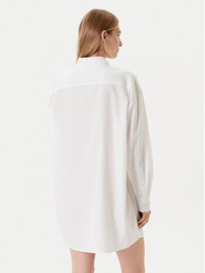 Tommy Jeans Sukienka koszulowa DW0DW21122 Biały Relaxed Fit