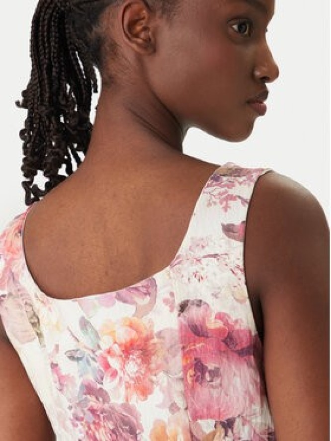 Rinascimento Sukienka koktajlowa CFC0020272002 Kremowy Regular Fit