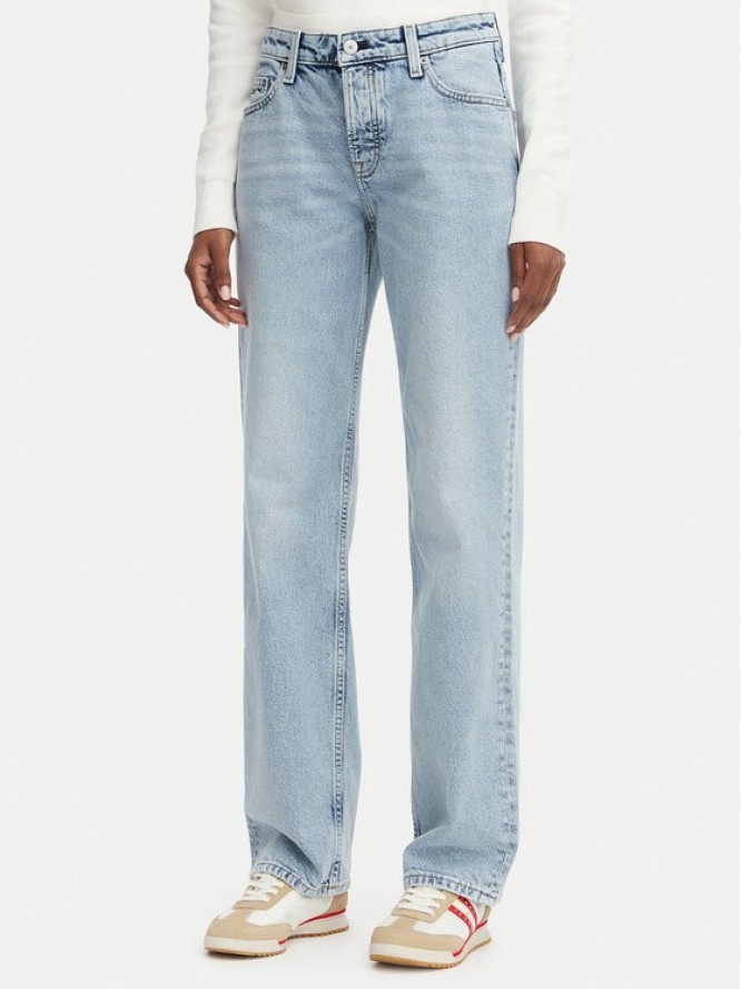 Tommy Jeans Jeansy Sophie DW0DW23582 Niebieski jasny Straight Fit