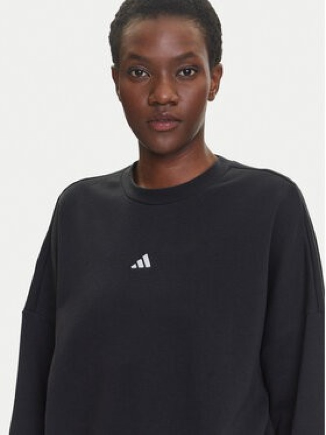 adidas Bluza Essentials Small Logo Feelcozy JC5932 Czarny Loose Fit