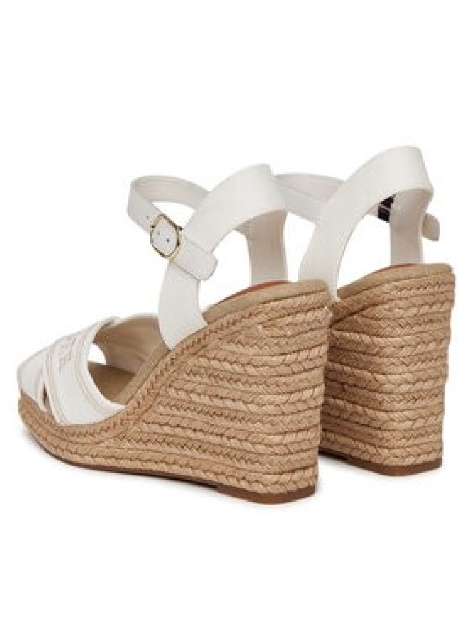 Tommy Hilfiger Espadryle Tommy Hilfiger Espad High Wedge FW0FW08668 Écru