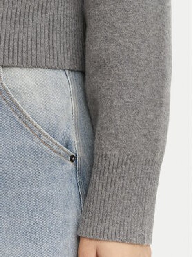 Calvin Klein Jeans Sweter LV047H320G Szary ciemny Regular Fit