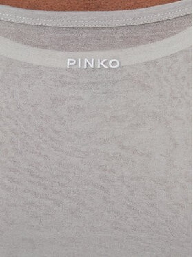 PINKO Bluzka 104653 A2CL Szary Regular Fit
