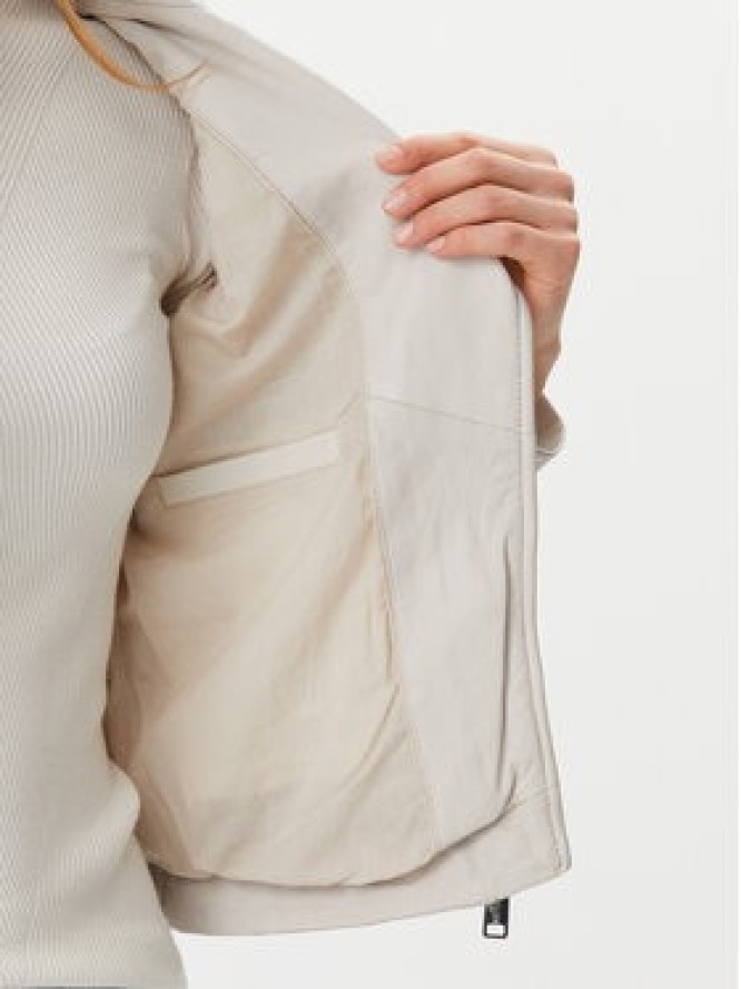 Mustang Kurtka skórzana Softy 310-24-065 Beżowy Regular Fit