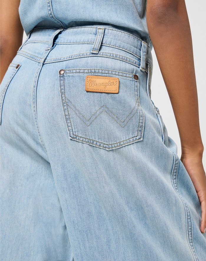 WRANGLER DAMSKI KOMBINEZON JEANSOWE WRANGLER TROUSER JUMPSUIT PALE BLUE WASH 112362713