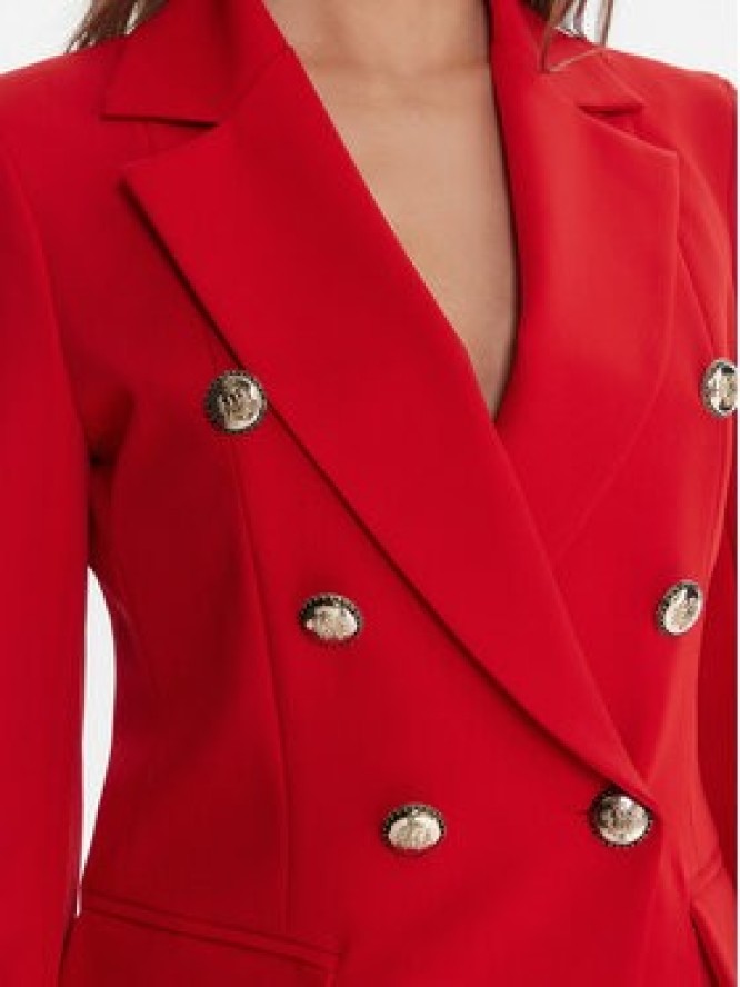 Maryley Marynarka 25IB139/43MA Czerwony Regular Fit