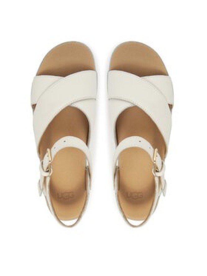 Ugg Sandały W Aubrey Ankle Strap 1169650 Écru