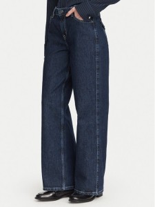 Guess Jeans Jeansy W6YA01 D1178 Granatowy Wide Leg