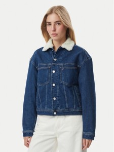 Tommy Jeans Kurtka jeansowa Archive Teddy DW0DW23519 Niebieski Regular Fit