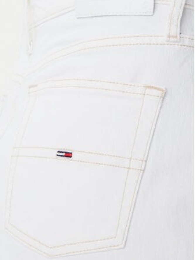 Tommy Jeans Spódnica jeansowa Claire DW0DW20125 Écru Regular Fit