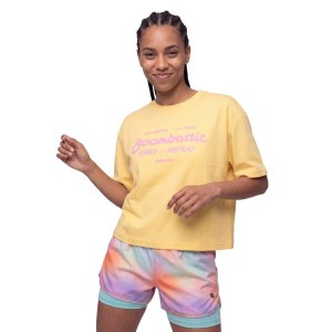 Damska koszulka crop top z krótkim rękawem Boombastic Siroko BBC Memories-W Ye