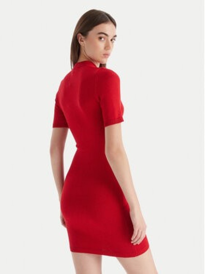 HUGO Sukienka dzianinowa Sbloggy 50543324 Czerwony Slim Fit