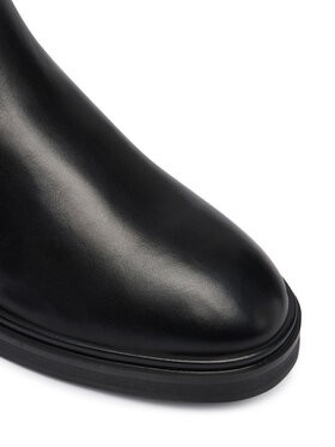 Calvin Klein Botki Ankle Boot W/ Metal Logo HW0HW02663 Czarny