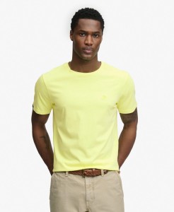 Superdry Classic Essential Neon T‑shirt z bawełny organicznej – Neon Yellow Lime