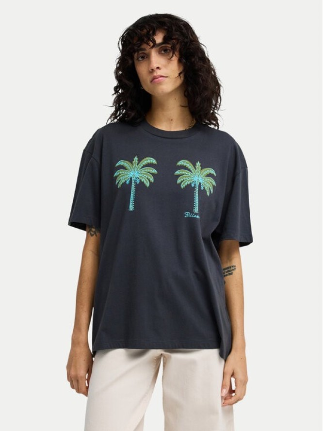 Billabong T-Shirt Vacation Club EBJZT00574 Czarny Regular Fit