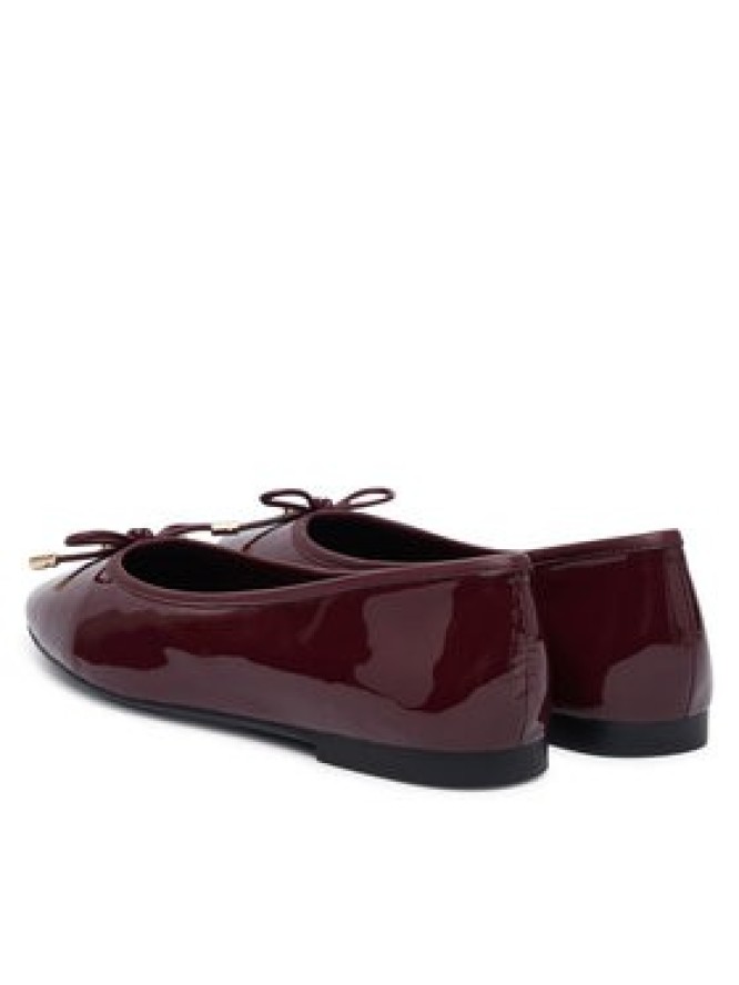 Tommy Hilfiger Baleriny Th Charm Patent Ballerina FW0FW09481 Bordowy