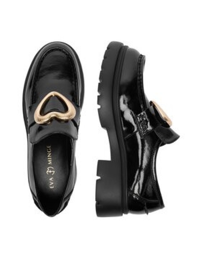 Eva Minge Loafersy EO-ENNA-02 Czarny