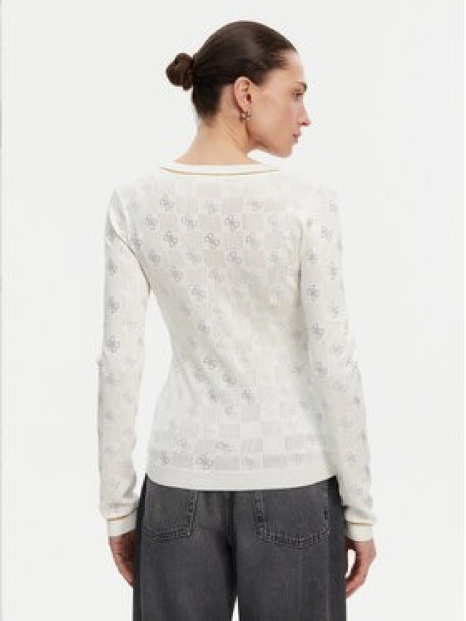 Guess Sweter W5GR07 Z3D60 Beżowy Regular Fit