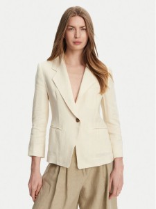 Marella Marynarka Biella 2513041062 Écru Regular Fit