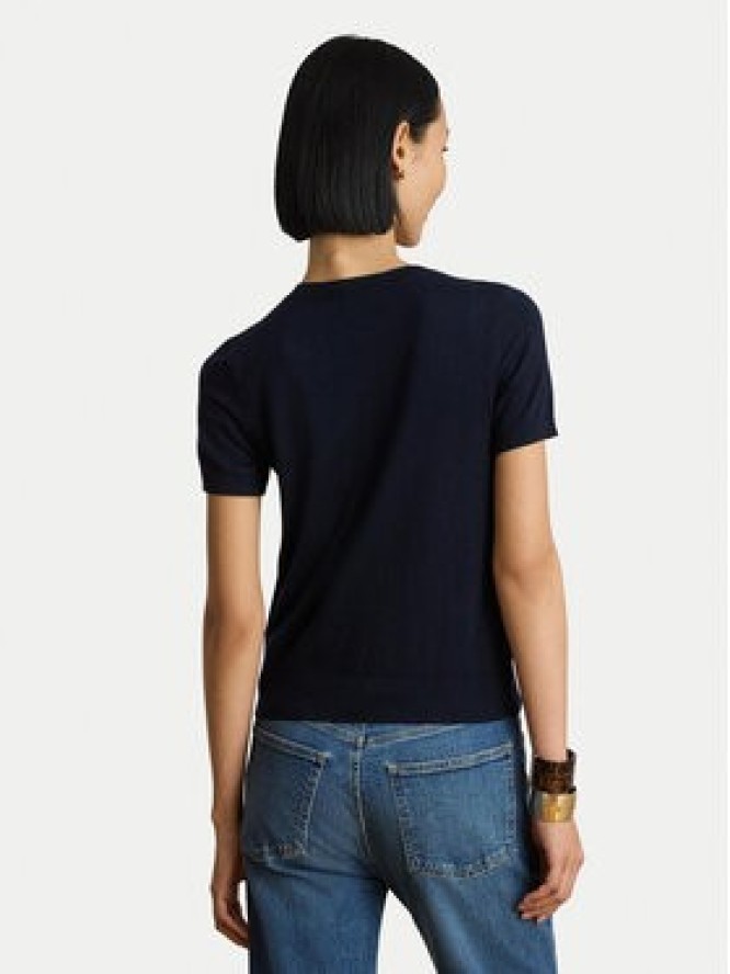 LAUREN RALPH LAUREN T-Shirt 200P14055003 Granatowy Regular Fit