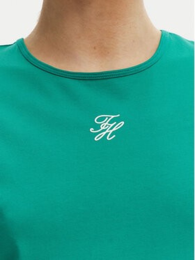 Tommy Hilfiger T-Shirt WW0WW48710 Zielony Slim Fit